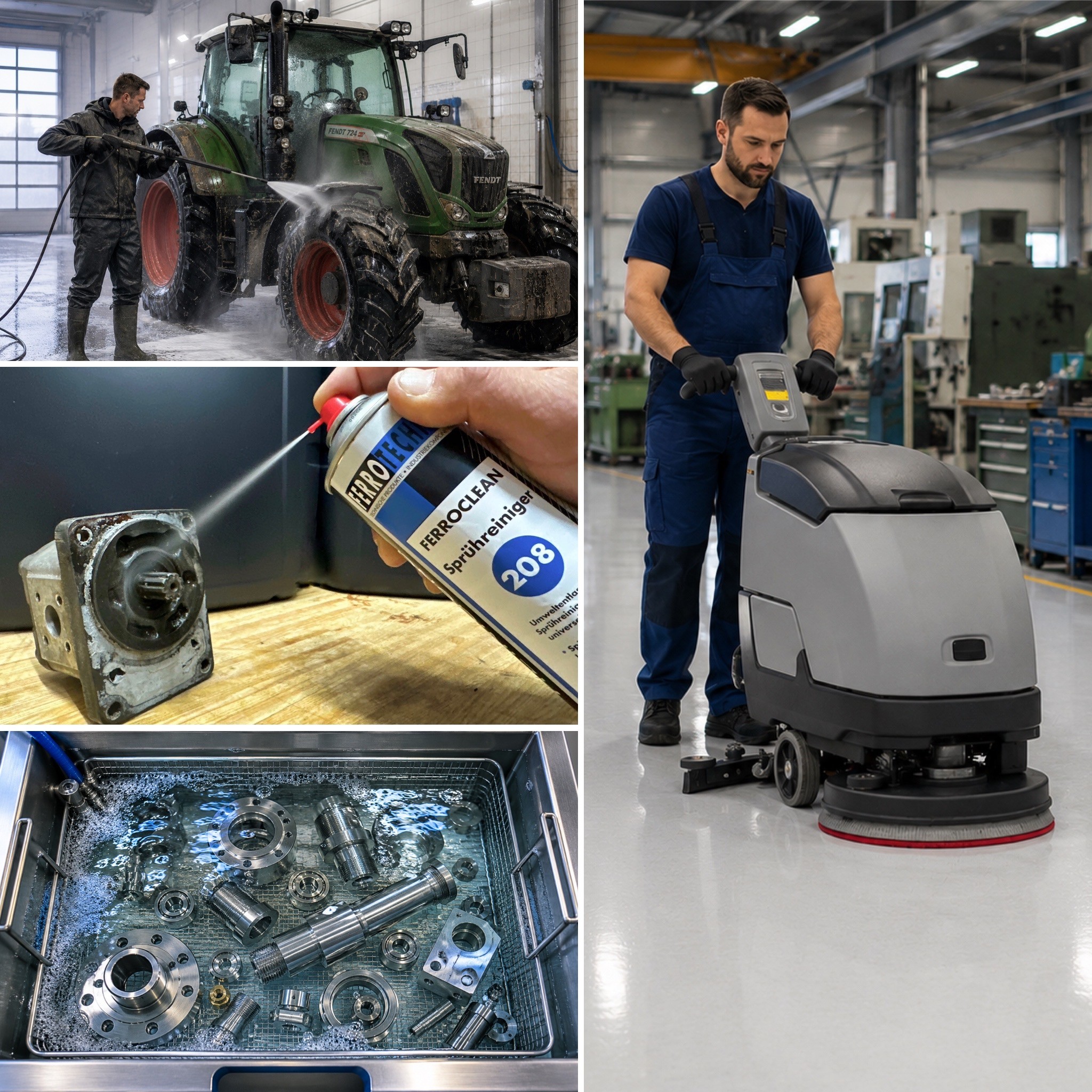 Industrielle Reiniger und Entfetter